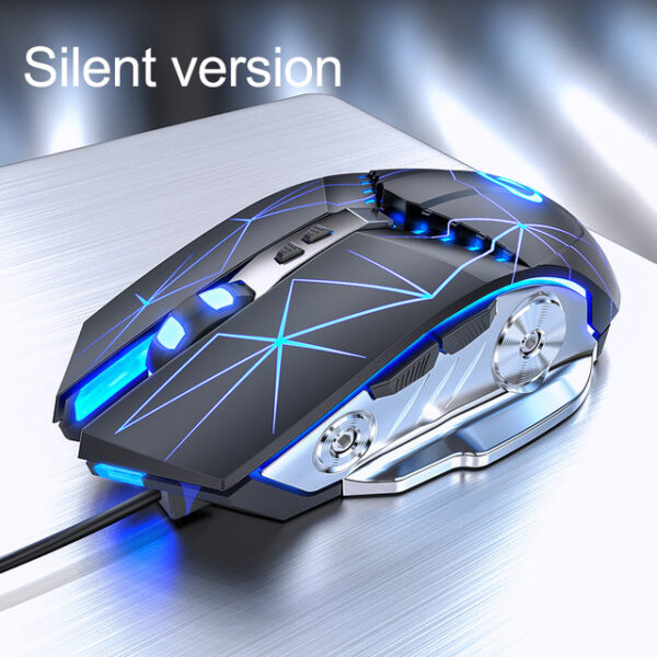 Gaming Mouse Wired Silent Gaming Mechanical Computer Desktop Notebook Office - Image 3