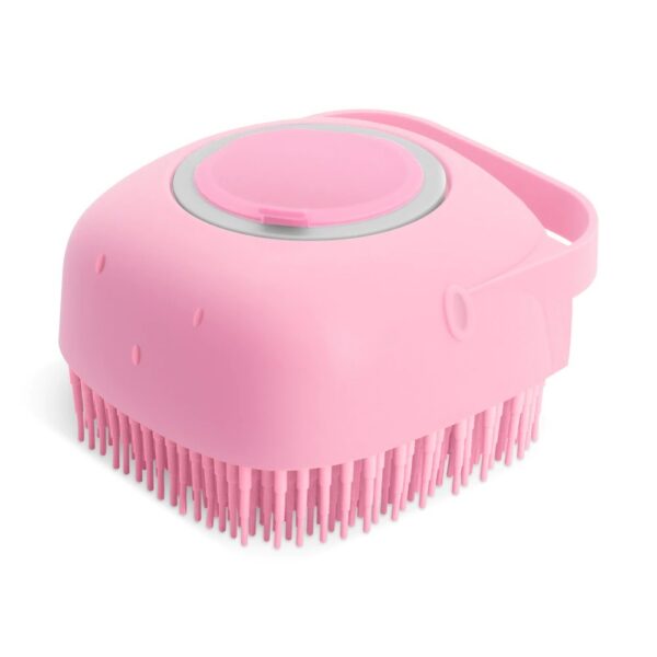 Pet Dog Shampoo Massager Brush Cat Massage Comb Grooming Scrubber Shower Brush For Bathing Short Hair Soft Silicone Brushes - Image 2