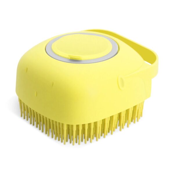 Pet Dog Shampoo Massager Brush Cat Massage Comb Grooming Scrubber Shower Brush For Bathing Short Hair Soft Silicone Brushes - Image 3