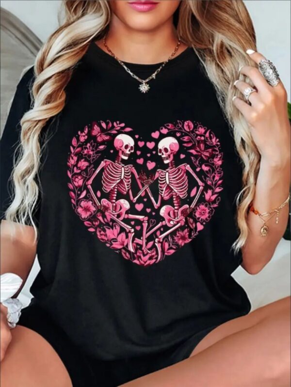 Love Valentine'S Day T-Shirt,   Couple T-Shirt, Couple Christmas, Fashion Casual T-Shirt, Short-Sleeved T-Shirt