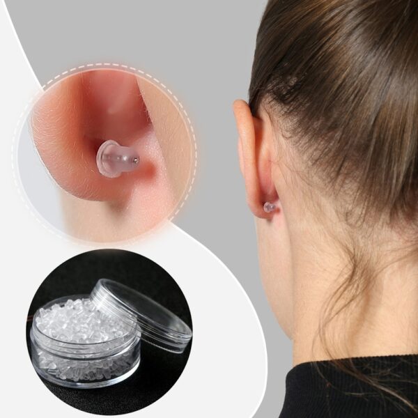 Silicone Earrings Back Plug Soft Transparent Earrings Back For Stud Hypoallergenic Rubber Earrings Back Plug Replacement - Image 4