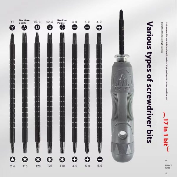 Multifunctional 17-in-one Strong Magnetic Special-shaped Screwdriver Set - Image 2