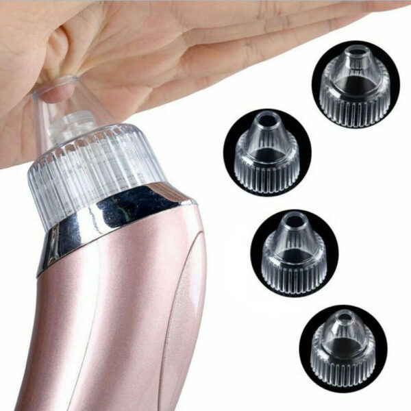 Electric Blackhead Vacuum Pore Cleaner Acne Pimple Remover Strong Suction Tool Electric Blackhead Remover Pore Vacuum Suction Diamond Dermabrasion Face Cleaner - Image 3